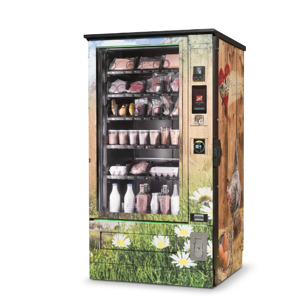 Distributore Sielaff Farmer Shop PO isolato su sfondo bianco